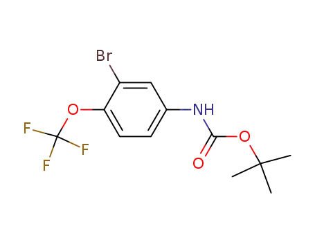Molecular Structure of 839715-01-4 (tert-butyl (3-bromo-4-(trifluoromethoxy)phenyl)carbamate)
