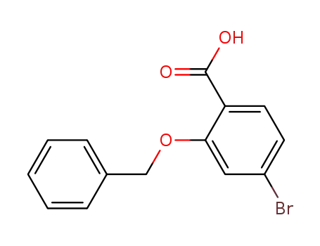 Molecular Structure of 693257-19-1 (2-(Benzyloxy)-4-bromobenzoic acid)