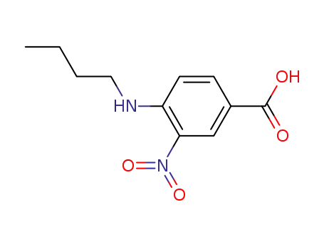Molecular Structure of 120321-65-5 (4-BUTYLAMINO-3-NITRO-BENZOIC ACID)