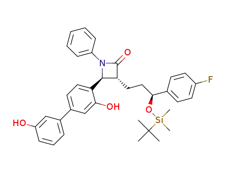 (3R,4S)-3-[(3S)-3-{[tert-butyl(dimethyl)silyl]oxy}-3-(4-fluorophenyl)propyl]-4-(3,3'-dihydroxybiphenyl-4-yl)-1-phenylazetidin-2-one