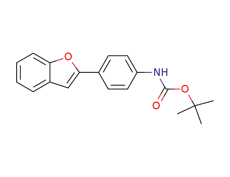 Molecular Structure of 239088-84-7 (Carbamic acid, [4-(2-benzofuranyl)phenyl]-, 1,1-dimethylethyl ester)