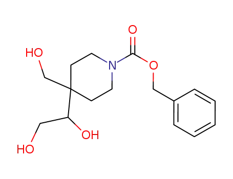 4-(1,2-dihydroxyethyl)-1-hydroxymethyl-piperidine-1-carboxylic acid benzyl ester