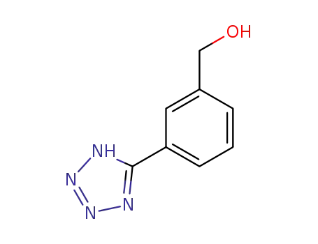 Molecular Structure of 179057-20-6 (3-(1H-Tetrazol-5-yl)benzyl alcohol, 97%)