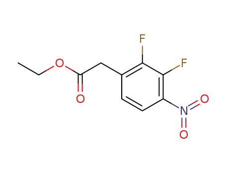 Molecular Structure of 317356-84-6 (ethyl (2,3-difluoro-4-nitrophenyl)acetate)