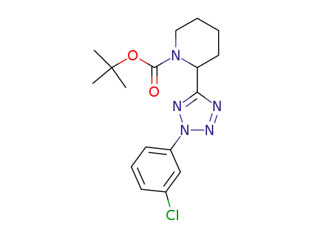2-[2-(3-chloro-phenyl)-2H-tetrazol-5-yl]-piperidine-1-carboxylic acid tert-butyl ester