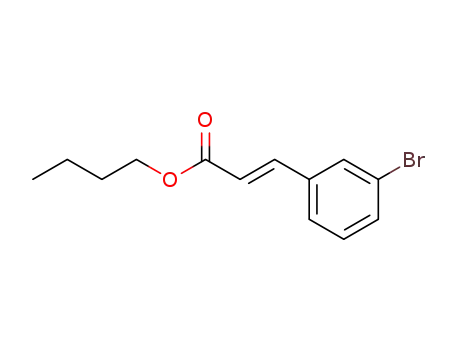 Molecular Structure of 423775-08-0 (2-Propenoic acid, 3-(3-bromophenyl)-, butyl ester, (2E)-)