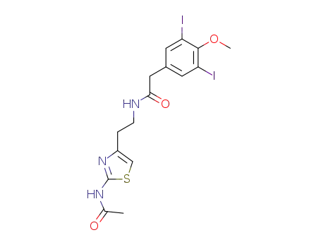 N-2-<(2-acetamido-4-thiazolyl)ethyl>-3,5-diiodo-4-methoxyphenylacetamido
