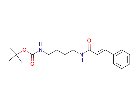 tert-butyl N-[4-(3-phenyl-prop-2-enoylamino)-butyl]carbamate
