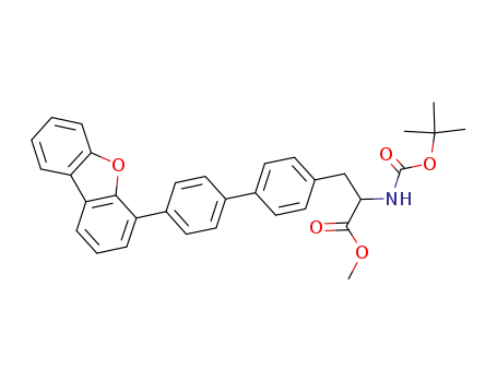2-tert-butoxycarbonylamino-3-(4'-dibenzofuran-4-yl-biphenyl-4-yl)-propanoic acid methyl ester
