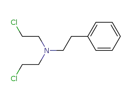 Molecular Structure of 1138-79-0 (2-chloro-N-(2-chloroethyl)-N-(2-phenylethyl)ethanamine)
