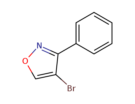 Molecular Structure of 101774-26-9 (Isoxazole, 4-bromo-3-phenyl-)