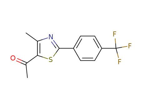 1-(4-methyl-2-(4-(trifluoromethyl)phenyl)thiazol-5-yl)ethanone