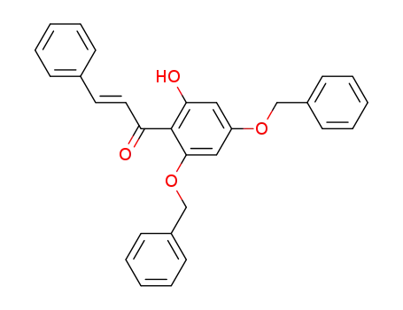 2-Propen-1-one, 1-[2-hydroxy-4,6-bis(phenylmethoxy)phenyl]-3-phenyl-,
(2E)-