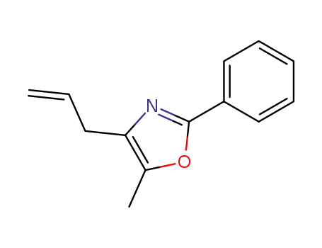 Molecular Structure of 331746-96-4 (5-METHYL-2-PHENYL-4-(2-PROPENYL) OXAZOLE)