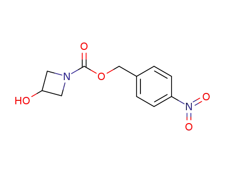 Molecular Structure of 141890-67-7 (1-Azetidinecarboxylic acid, 3-hydroxy-, (4-nitrophenyl)methyl ester)