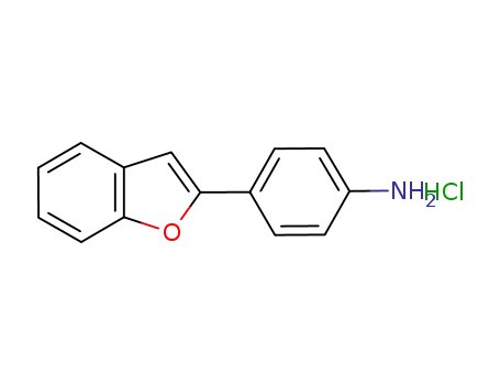 Molecular Structure of 654056-78-7 (Benzenamine, 4-(2-benzofuranyl)-, hydrochloride)