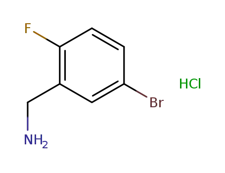 Molecular Structure of 202865-69-8 (5-BROMO-2-FLUOROBENZYLAMINE HYDROCHLORIDE)