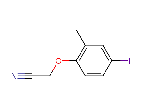 Molecular Structure of 868609-82-9 ((4-iodo-2-methyl-phenoxy)-acetonitrile)