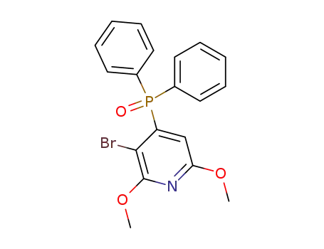 Molecular Structure of 220998-36-7 ((3-BroMo-2,6-diMethoxy-4-pyridyl)diphenylphosphine oxide)