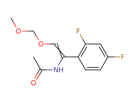 Molecular Structure of 217650-34-5 (<i>N</i>-[1-(2,4-difluoro-phenyl)-2-methoxymethoxy-vinyl]-acetamide)