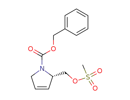 1H-Pyrrole-1-carboxylic acid,
2,5-dihydro-2-[[(methylsulfonyl)oxy]methyl]-, phenylmethyl ester, (2S)-