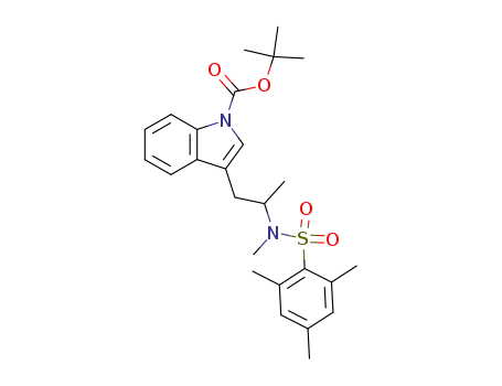 1H-Indole-1-carboxylic acid,
3-[2-[methyl[(2,4,6-trimethylphenyl)sulfonyl]amino]propyl]-,
1,1-dimethylethyl ester