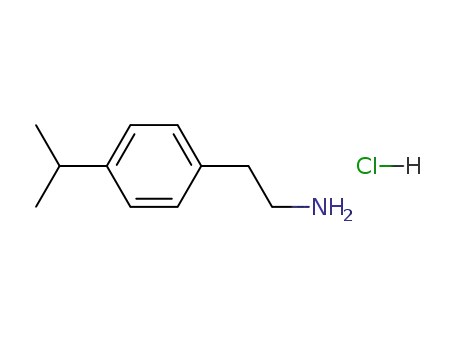 Molecular Structure of 61035-87-8 (4-ISOPROPYLPHENETHYLAMINE HYDROCHLORIDE)