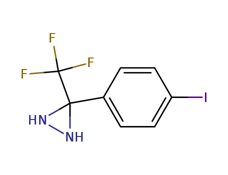 Molecular Structure of 210107-37-2 (3-(4-IODO-PHENYL)-3-TRIFLUOROMETHYL-DIAZIRIDINE)