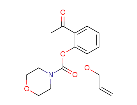4-Morpholinecarboxylic acid, 2-acetyl-6-(2-propen-1-yloxy)phenyl ester