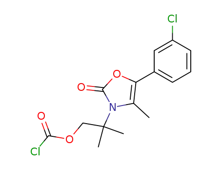 5-(3-chlorophenyl)-3-[2-(chlorocarbonyloxy)-1,1-dimethylethyl]-4-methyloxazolin-2-one
