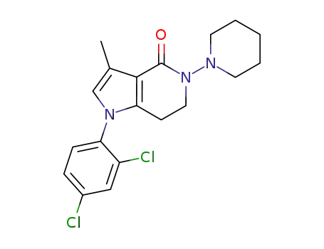 1-(2,4-dichloro-phenyl)-3-methyl-5-piperidin-1-yl-1,5,6,7-tetrahydro-pyrrolo[3,2-c]pyridine-4-one