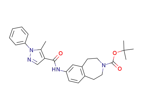1,1-dimethylethyl 7-{[(5-methyl-1-phenyl-1H-pyrazol-4-yl)carbonyl]amino}-1,2,4,5-tetrahydro-3H-3-benzazepine-3-carboxylate