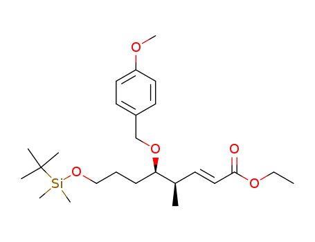 2-Octenoic acid,
8-[[(1,1-dimethylethyl)dimethylsilyl]oxy]-5-[(4-methoxyphenyl)methoxy]-4-
methyl-, ethyl ester, (2E,4R,5R)-