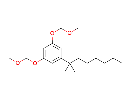 Molecular Structure of 1004305-44-5 (1,3-bis(methoxymethoxy)-5-(1,1-dimethylheptyl)-benzene)
