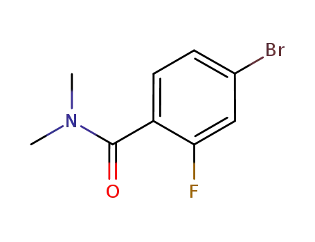 Molecular Structure of 749927-80-8 (4-Bromo-2-fluoro-N,N-dimethylbenzamide)