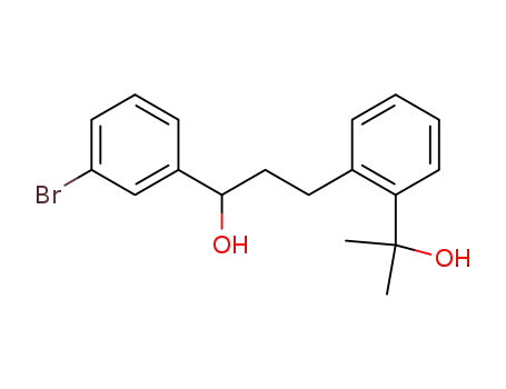 (+/-)-1-(3-bromophenyl)-3-(2-(2-hydroxypropan-2-yl)phenyl)-1-propanol