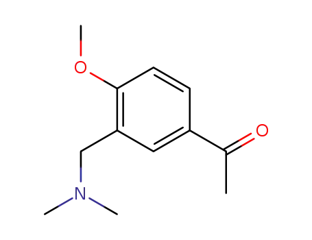 Molecular Structure of 505070-85-9 (1-(3-DIMETHYLAMINOMETHYL-4-METHOXY-PHENYL)-ETHANONE)
