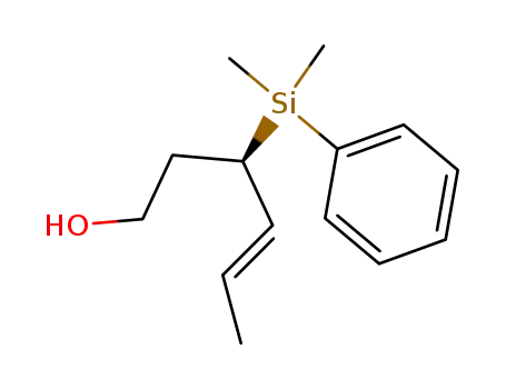 (E)-(R)-3-(Dimethyl-phenyl-silanyl)-hex-4-en-1-ol