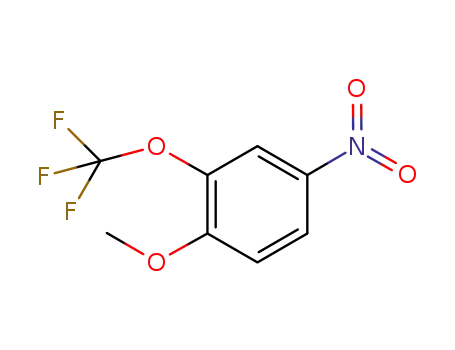 Molecular Structure of 647855-18-3 (Benzene, 1-methoxy-4-nitro-2-(trifluoromethoxy)-)