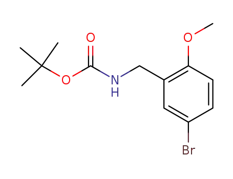 Molecular Structure of 334015-82-6 (t-Butyl N-(5-bromo-2-methoxybenzyl)carbamate)