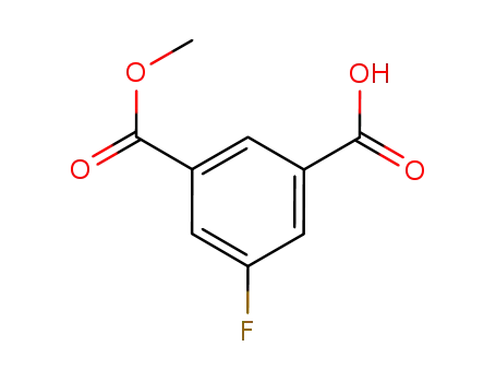 Molecular Structure of 660416-36-4 (3-FLUORO-5-(METHOXYCARBONYL)BENZOIC ACID)