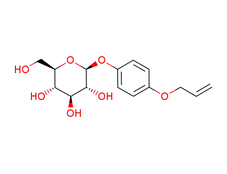 Molecular Structure of 848940-03-4 ((2S,3R,4S,5S,6R)-2-(4-Allyloxy-phenoxy)-6-hydroxymethyl-tetrahydro-pyran-3,4,5-triol)