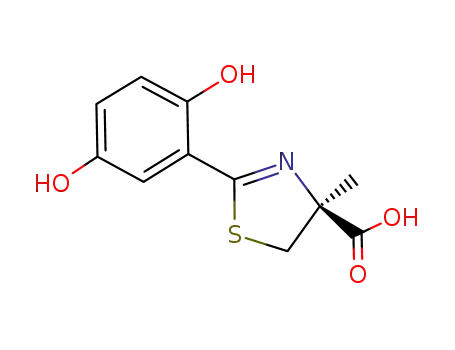 4-Thiazolecarboxylic acid,
2-(2,5-dihydroxyphenyl)-4,5-dihydro-4-methyl-, (4S)-