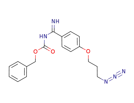 Molecular Structure of 596810-59-2 (Carbamic acid, [[4-(3-azidopropoxy)phenyl]iminomethyl]-, phenylmethyl
ester)