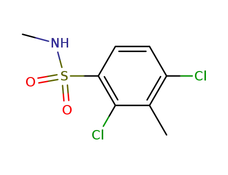 Molecular Structure of 441295-86-9 (Benzenesulfonamide, 2,4-dichloro-N,3-dimethyl-)
