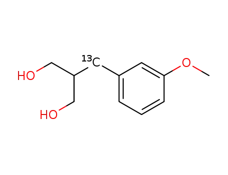 2-(3'-methoxy[α-13C]benzyl)propane-1,3-diol