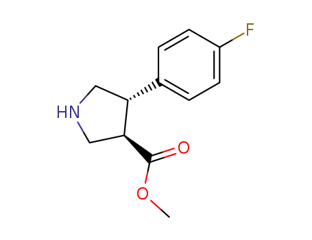 Molecular Structure of 939758-13-1 (Methyl 4-(4-fluorophenyl)pyrrolidine-3-carboxylate)