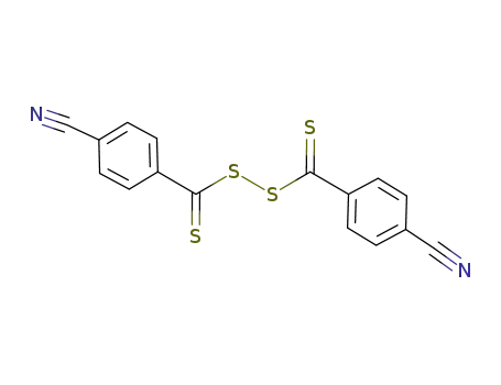 Molecular Structure of 851729-35-6 (bis(4-cyanothiobenzoyl) disulfide)