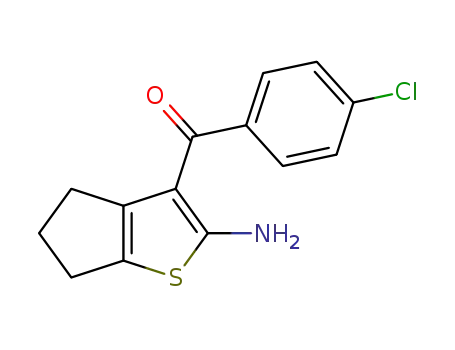 (2-Amino-5,6-dihydro-4H-cyclopenta[b]thiophen-3-yl)-(4-chloro-phenyl)-methanone