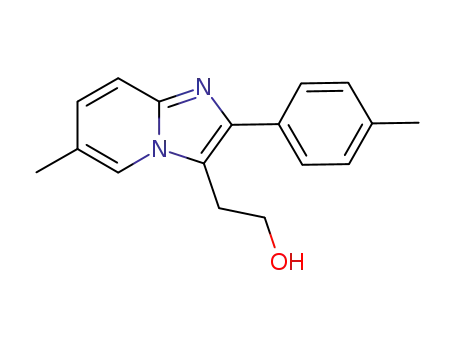 Molecular Structure of 851972-89-9 (2-(6-methyl-2-p-tolyl-imidazo[1,2-a]pyridin-3-yl)-ethanol)